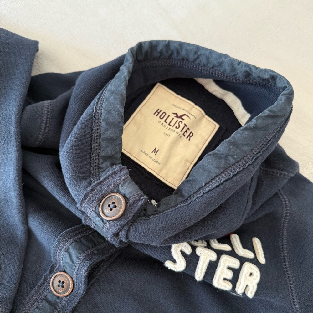 Hollister Navy Blue Jacket Casual Style - Picture 2 of 2